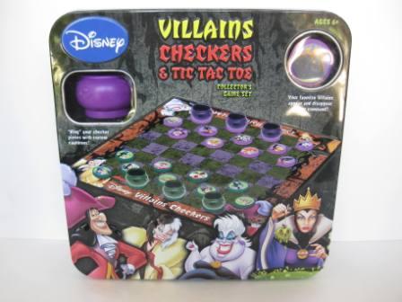 Disney Villains Checkers & Tic Tac Toe (2008) (CIB) - Board Game